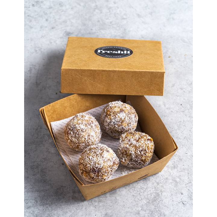 ower ball de dátil y coco | Freshli Catering a domicilio