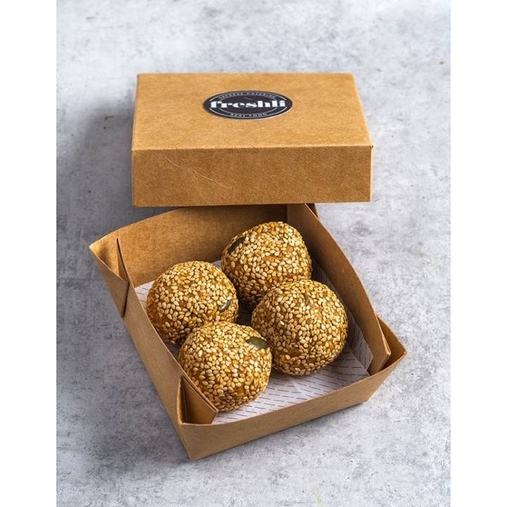 Power ball de cacahuete y sésamo | Freshli catering a domicilio