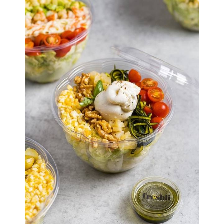 Ensalada "chopped" de burrata | Freshli express catering a domicilio