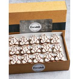 Box de 15 unidades de mini sándwiches con forma de fantasía elaborado con pan de molde y rellenos y decorados con Nocilla