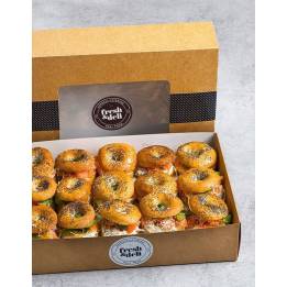 Bagels de salmón ahumado | Freshli express catering a domicilio